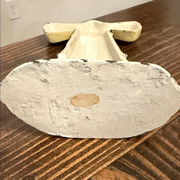 Cast Iron Lighthouse Doorstop with Yellow and Blue Accents - Picture 5 of 6